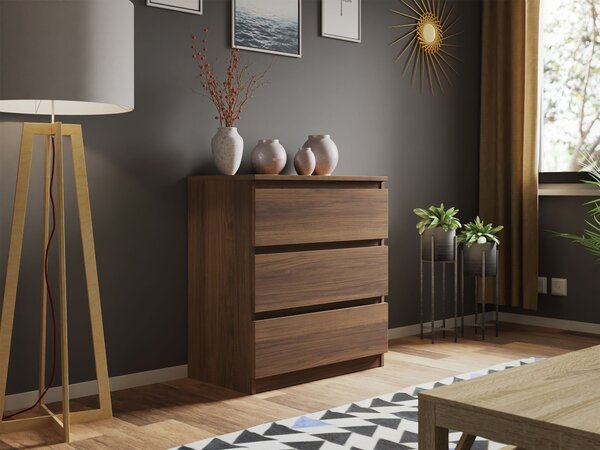 Comodă Comfivo Structor, Nuc, PAL laminat, 77x70x40cm, 23 kg