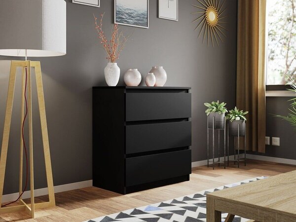 Comodă Comfivo Structor, Negru, PAL laminat, 77x70x40cm, 23 kg