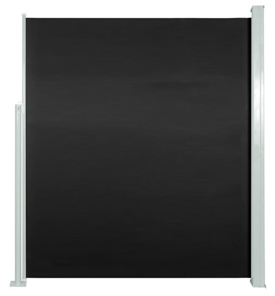 Copertină laterală retractabilă de terasă, negru, 160x500 cm