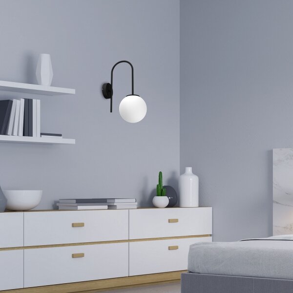 Lampă de perete CAMBRIDGE 1xE14/60W/230V neagră