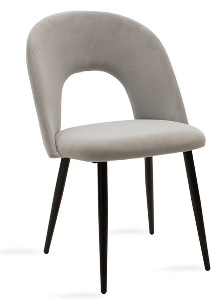Scaun Bucatarie/Dining Hannah Catifea Gri