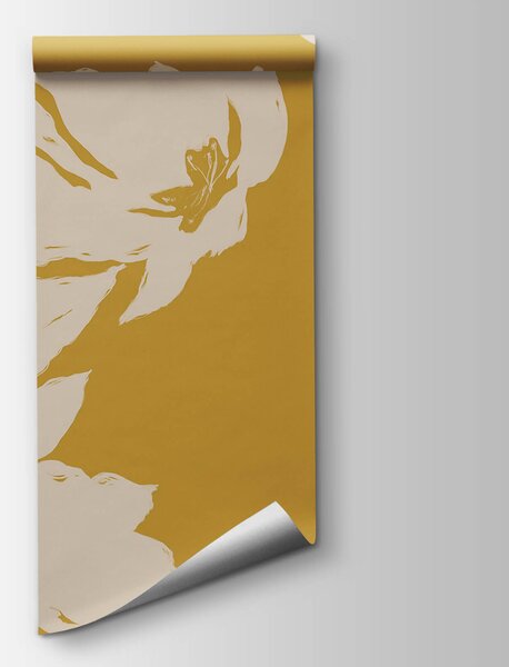 Fototapet Design floral pe un fundal cald, Fototapet flori, Fototapet populare, t00465 - Tapeko.ro