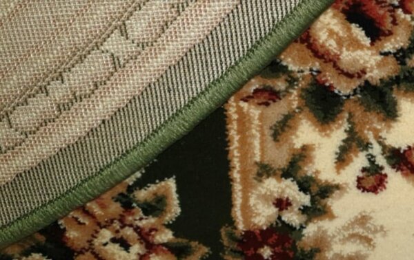 Traversa Hol, Model Clasic 574 310, Traversa Latime 80 cm, Verde Crem, Festonata la capete 80 x 400