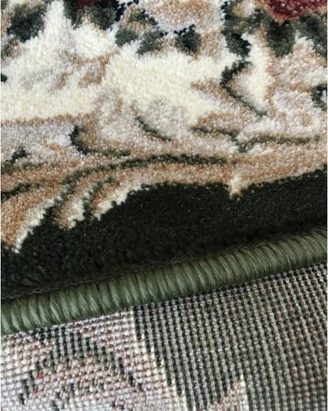 Traversa Hol, Model Clasic 574 310, Traversa Latime 80 cm, Verde Crem, Festonata la capete 80 x 400