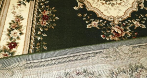 Traversa Hol, Model Clasic 574 310, Traversa Latime 80 cm, Verde Crem, Festonata la capete 80 x 400