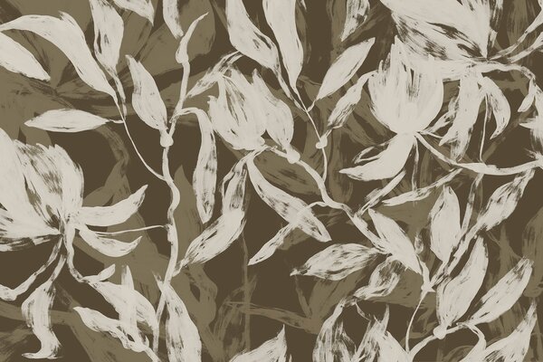 Fototapet Design cu motive botanice inspirate din natură, Fototapet abstracte, Fototapet populare, t00515v1 - Tapeko.ro