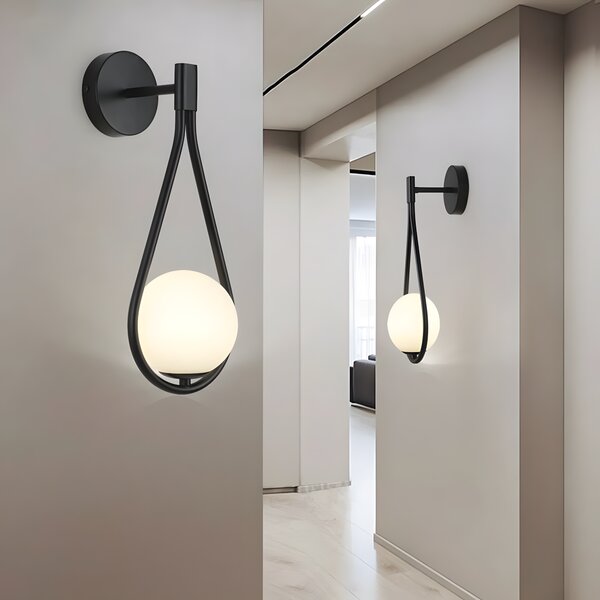 Lampa de perete G093-1W Black White