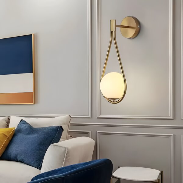 Lampa de perete G094-1W GOLD WHITE