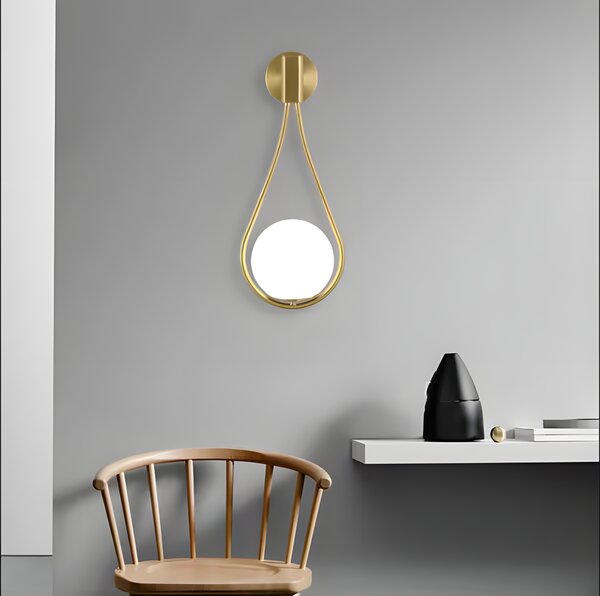 Lampa de perete G094-1W GOLD WHITE