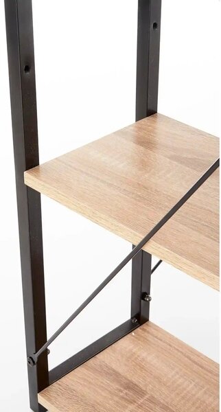 Birou NARVIK B1, stejar sonoma/negru, 120x64x120 cm
