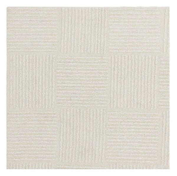Covor fildeș țesut manual din lână 120x170 cm Zennith Grid – Asiatic Carpets