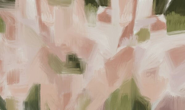 Fototapet Tablou cu fundal roz și verde, Fototapet abstracte, Fototapet populare, t00560 - Tapeko.ro