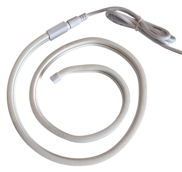Furtun luminos LED Neon flexibil, albastru, lungime 1 metru, baterii