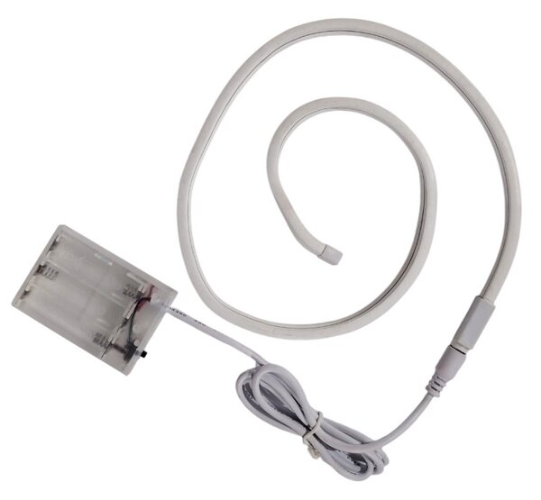 Furtun luminos LED Neon flexibil, albastru, lungime 1 metru, baterii
