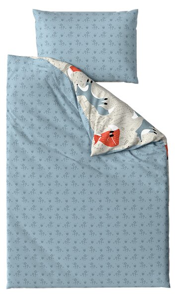 Lenjerie de pat creponata pentru patut Renforce FOXIVA grena Dimensiune lenjerie de pat: 45 x 65 cm | 90 x 140 cm