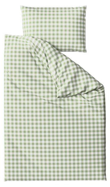 Lenjerie de pat din crep pentru patut Renforce GRENTIS verde Dimensiune lenjerie de pat: 45 x 65 cm | 90 x 140 cm