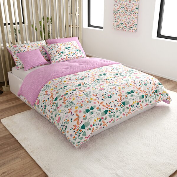 Lenjerie de pat din bumbac LUNETTA roz Dimensiunile lenjeriei: 70 x 90 cm | 140 x 200 cm