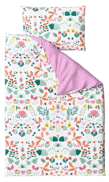 Lenjerie de pat creponata pentru patut Renforce LUNETTA roz Dimensiune lenjerie de pat: 45 x 65 cm | 90 x 140 cm