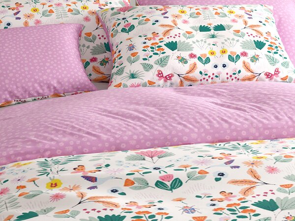 Lenjerie de pat din bumbac LUNETTA roz Dimensiunile lenjeriei: 70 x 90 cm | 140 x 200 cm