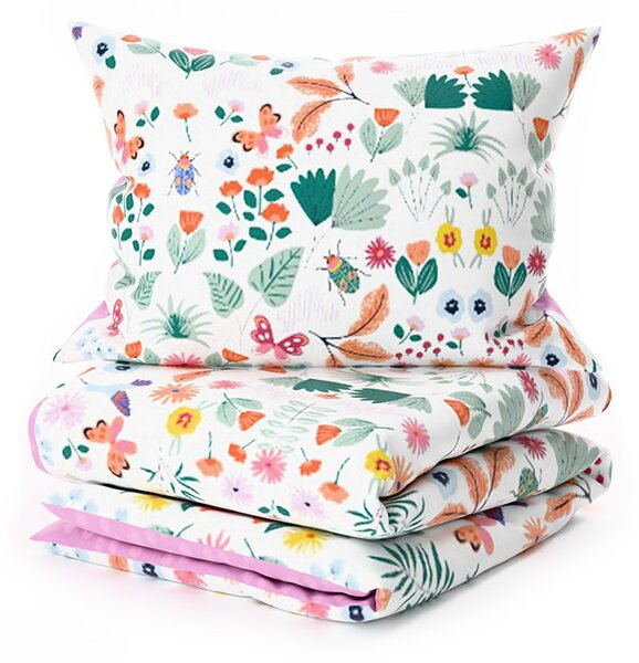 Lenjerie de pat creponata pentru patut Renforce LUNETTA roz Dimensiune lenjerie de pat: 45 x 65 cm | 90 x 140 cm