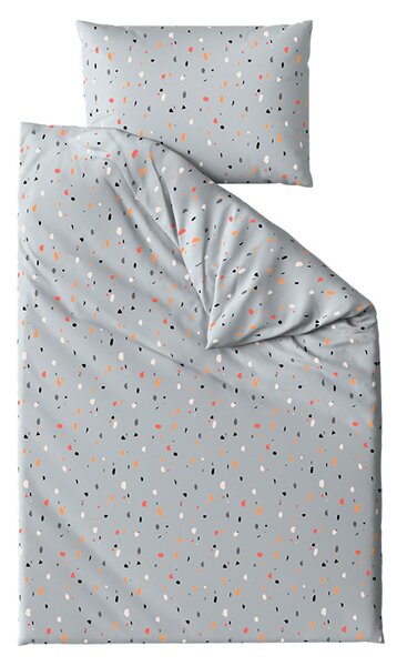 Lenjerie de pat din crepon pentru patut Renforce PINTURA gri Dimensiune lenjerie de pat: 45 x 65 cm | 90 x 140 cm