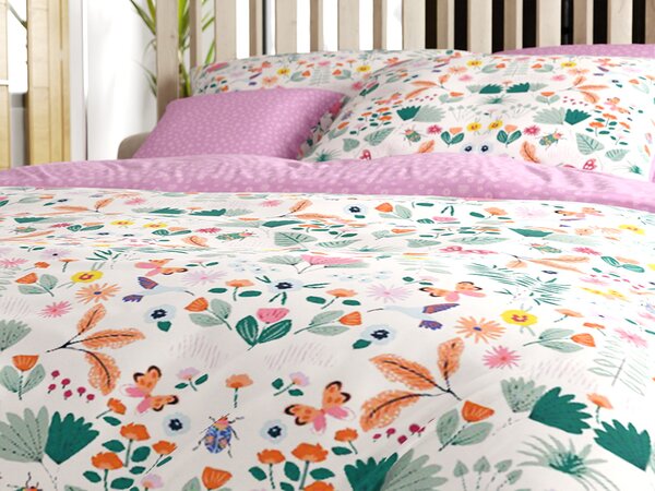 Lenjerie de pat din bumbac LUNETTA roz Dimensiunile lenjeriei: 70 x 90 cm | 140 x 200 cm