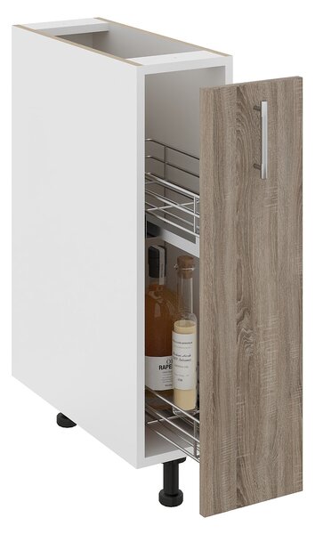 Corp haaus Karo, Stejar Sonoma Inchis/Alb, 20 x 50 x 80 cm