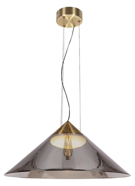 Pendul pe cablu PRESTO 1xGX53/10W/230V, diametru 50 cm, auriu/gri fumuriu
