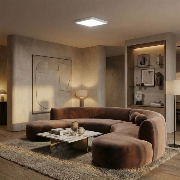 Brilagi - Plafonieră LED reglabilă ESTELA SQUARE, 36 W, 230 V, 31 x 31 cm, alb + telecomandă