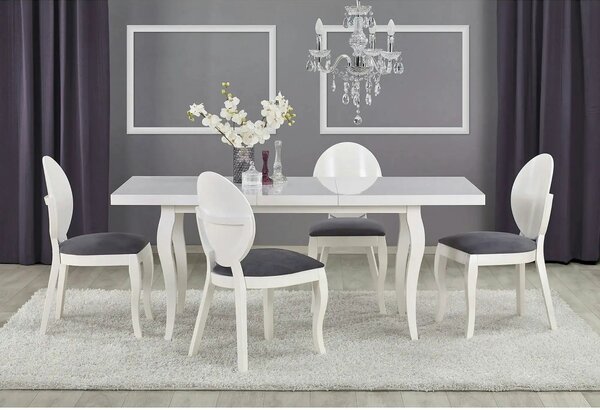 Masa extensibila MOZART, alb, 160/240x90x75 cm