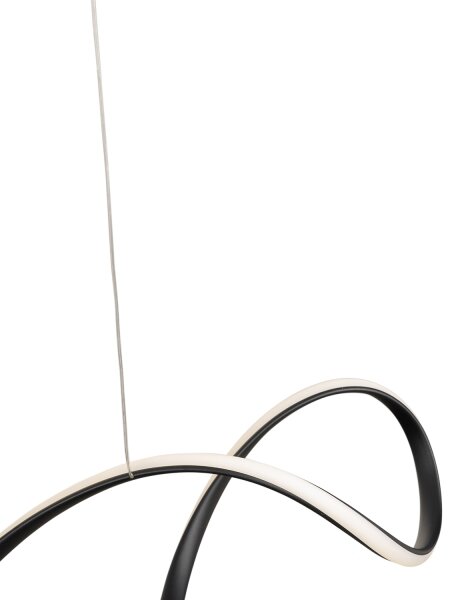 Brilagi - Lustră LED suspendată pe cablu DNA, 41 W, 230 V, 4100 K, negru