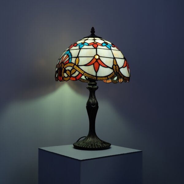 Brilagi - Lampă de masă Tiffany din vitralii MIRABELLA 1xE27/60W/230V