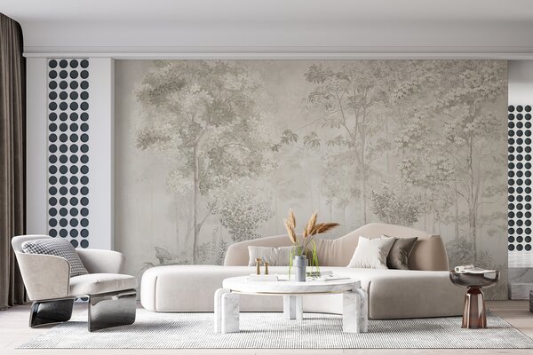 Tapet Pădure fermecătoare, Fototapet în stil oriental, u78448 : Uwalls.ro