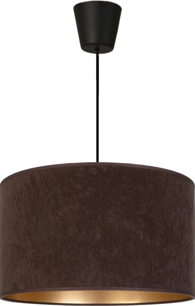 Brilagi - Pendul cu cablu VELVET, 1xE27/60W/230V, diam. 40 cm, maro/auriu