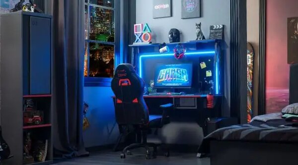 Birou cu suprapozabil pentru gaming,Arcade