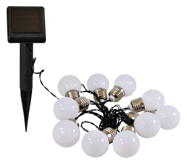 Șir decorativ solar LED 3,8 m, 1,2V 300 mAh, IP44
