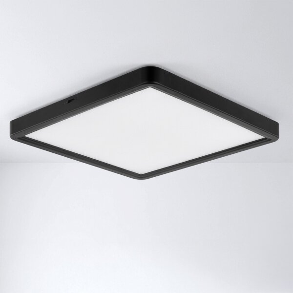 Brilagi - Plafonieră LED ESTELA SQUARE LED/24W/230V 31x31 cm neagră