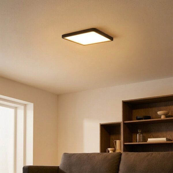 Brilagi - Plafonieră LED ESTELA SQUARE LED/24W/230V 31x31 cm neagră