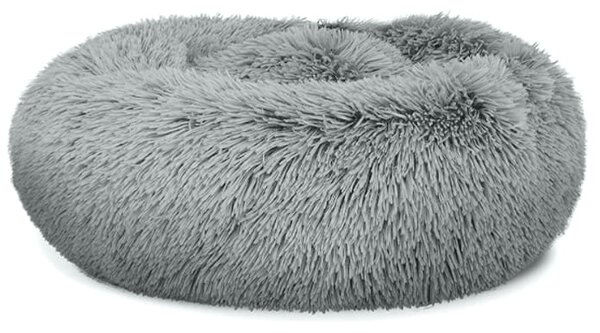 Pat de plus pentru caini gri deschis 40 cm