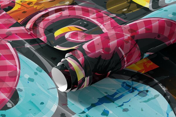Tapet Vopsea de artă, vopsea e graffiti, Fototapet pentru camera unui adolescent, Fototapet pentru camera unui adolescent, u56045 : Uwalls.ro
