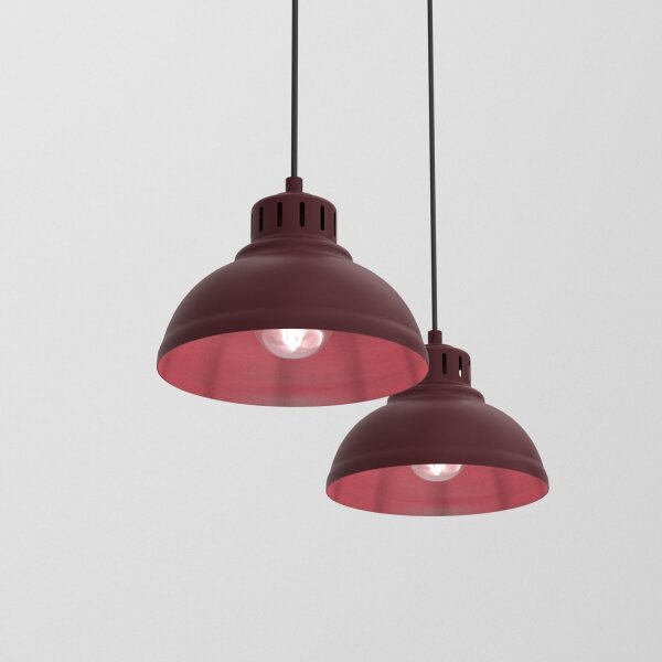Lustră pe cablu SVEN 2xE27/15W/230V, bordo
