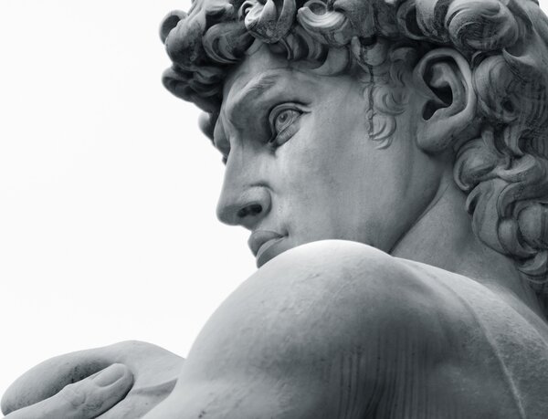 Tapet Nas, ochi și sculptură, Fototapet alb-negru, u57196 : Uwalls.ro