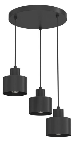Lustră suspendată pe cablu PARKLA 3xE27/15W/230V neagră