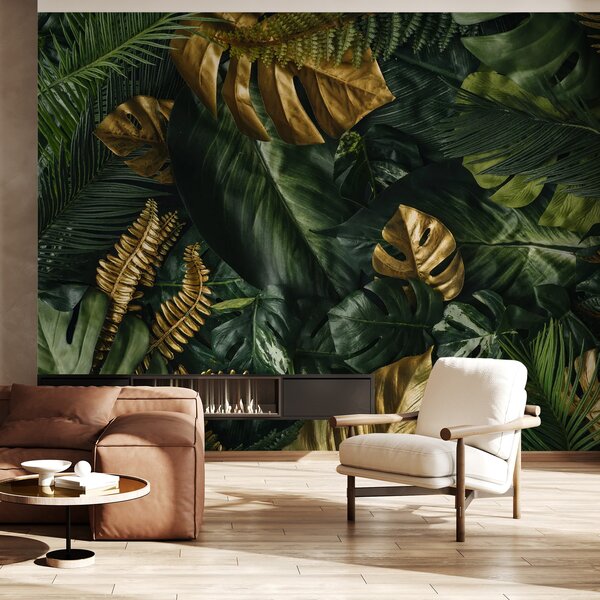 Tapet Botanică, plantă e frunză, Fototapet pădure, Fototapet Tropics, u22273 : Uwalls.ro