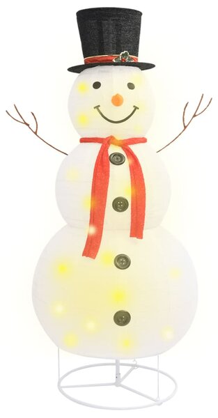 Figurină decorativă Crăciun om zăpadă LED 180 cm țesătură lux
