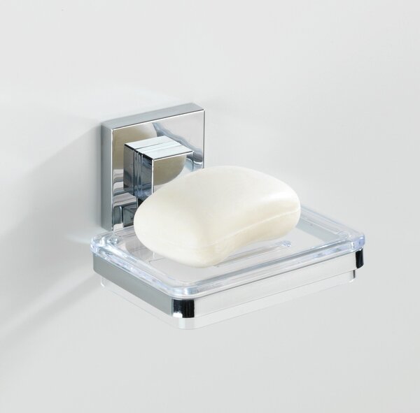 Wenko VL Quadro săpunieră perete transparent 22681100