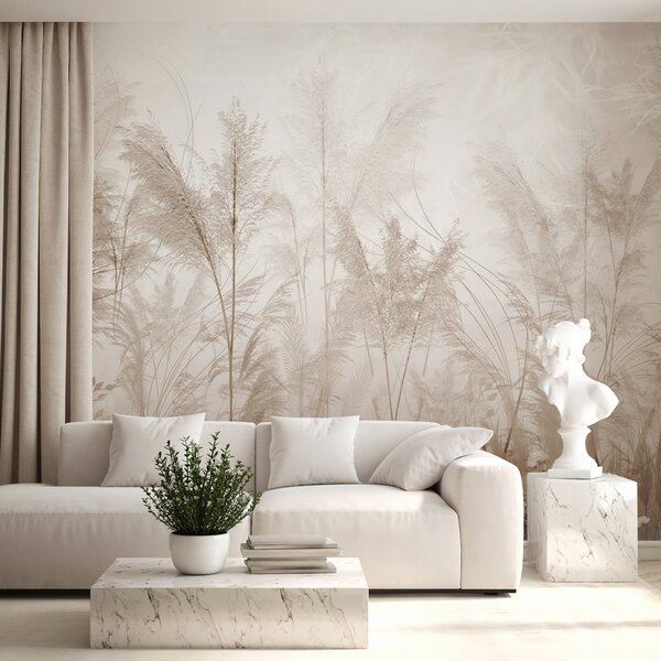 Tapet Plante înalte în culori pastelate, Fototapet Natură, u93903 : Uwalls.ro