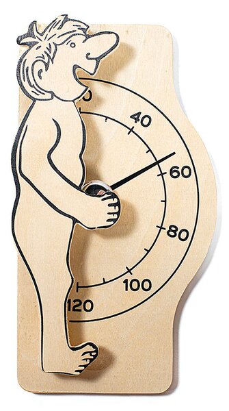 Termometru sauna lemn pin Waincris "Funny Man" U-T059