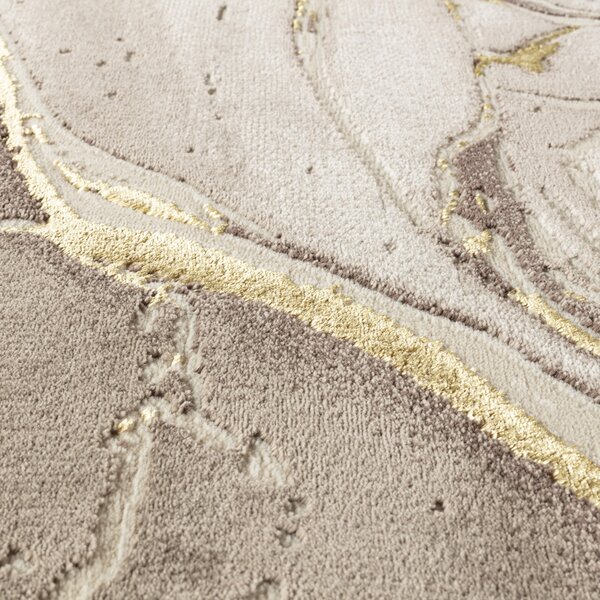 Covor Modern Living , Dormitor Dreptunghiular Marmara T156A Bej Gold (Alege dimensiunea: 100X200 cm)