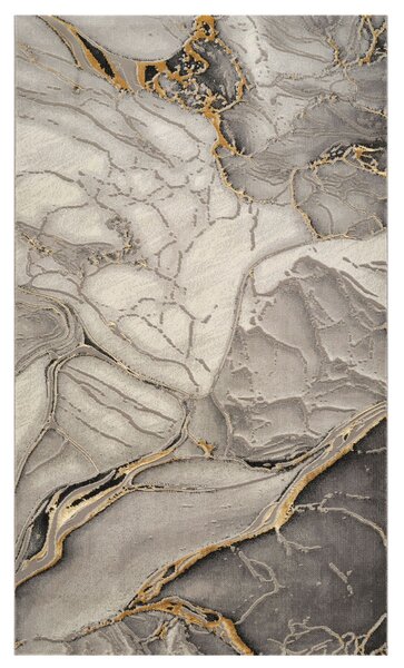 Covor Modern Living , Dormitor Dreptunghiular Marmara T156A Gri Gold (Alege dimensiunea: 100X200 cm)